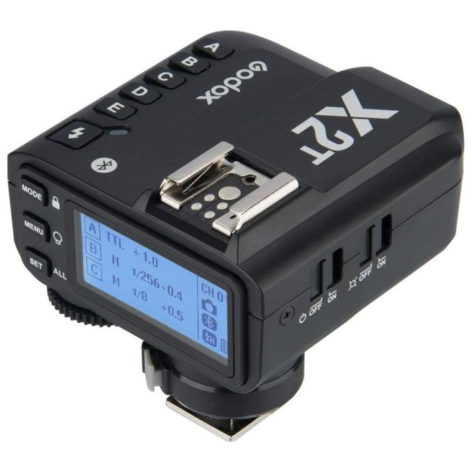 Godox X2T-P Trasmettitore Radio TTL per Pentax Compatibile Sistema 2.4GHz 32 Canali 5 Gruppi Bluetooth HSS Fino a 1-8000 s Alimentazione 2 x AA Dimensioni 72 x 70 x 58 mm colore Nero