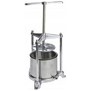 Pavi MEDIO - H 12,5 x ø 16,5 cm Torchietto Premitutto in Alluminio Pressofuso Brillantato con Raccoglitore in Acciaio Inox Capacita' 3 Litri colore Acciaio
