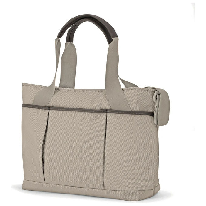Inglesina AX60T0VIB Day Bag Aptica Borsa Pratica e Capienza con Fasciatoio Estraibile Scomparti Interni Tracolla Regolabile e Cinghiette per Passeggino colore Vicuna Beige