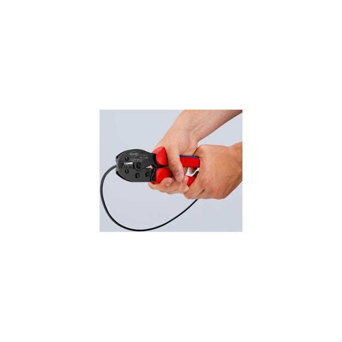 Knipex 97-52-42 PreciForce Crimpzange per connettori MC4 EVO2 4,0 - 6,0 mm² 220 mm colore Nero