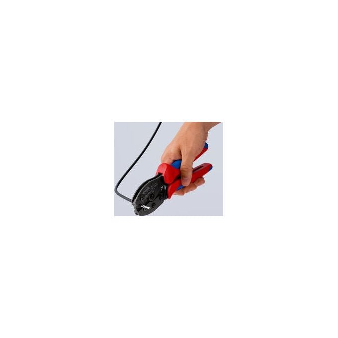 Knipex 97-52-42 PreciForce Crimpzange per connettori MC4 EVO2 4,0 - 6,0 mm² 220 mm colore Nero