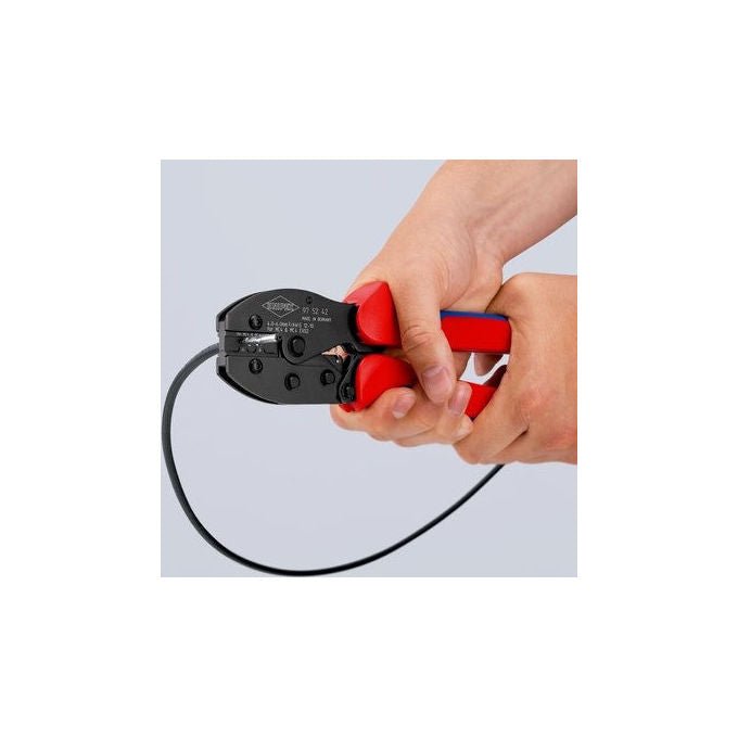 Knipex 97-52-42 PreciForce Crimpzange per connettori MC4 EVO2 4,0 - 6,0 mm² 220 mm colore Nero