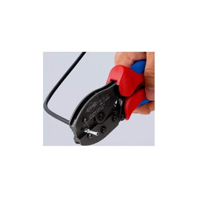 Knipex 97-52-42 PreciForce Crimpzange per connettori MC4 EVO2 4,0 - 6,0 mm² 220 mm colore Nero