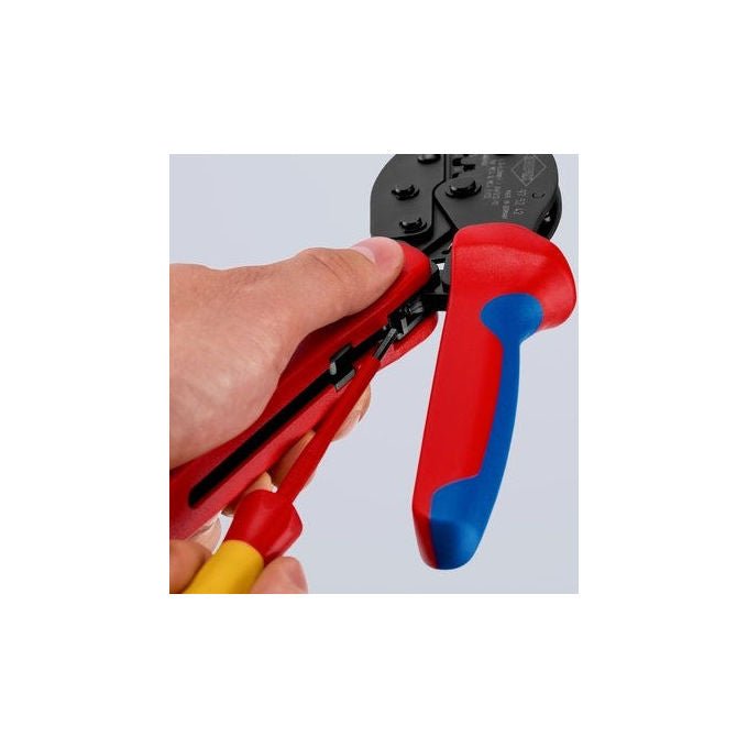Knipex 97-52-42 PreciForce Crimpzange per connettori MC4 EVO2 4,0 - 6,0 mm² 220 mm colore Nero