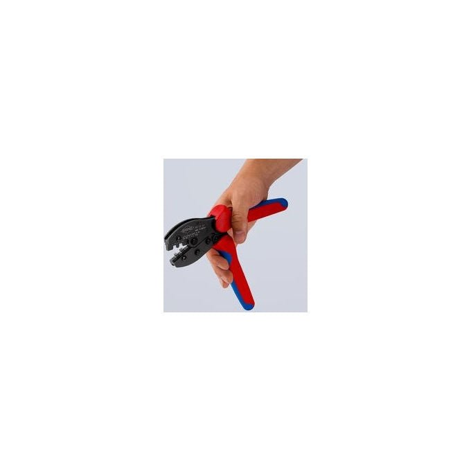 Knipex 97-52-42 PreciForce Crimpzange per connettori MC4 EVO2 4,0 - 6,0 mm² 220 mm colore Nero
