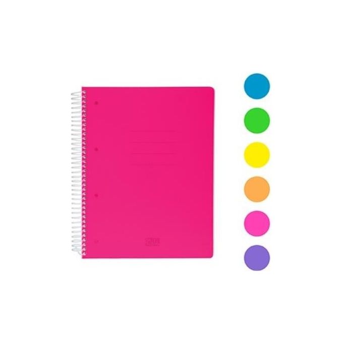 Scatto Confezione 12 Quaderno Spirale 1r 70 Fogli Fluo