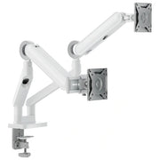 Alogic C32GMA2 Glide Braccio Flessibile per Doppio Monitor 17-35'' 10.5 Kg VESA 75x75 100x100 Bianco colore Bianco