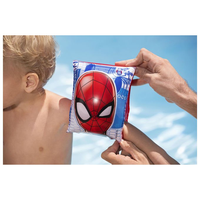 Bestway 98001 Braccioli Gonfiabili Spiderman per Bambini 3-6 Anni 23x15 cm PVC colore Multicolore