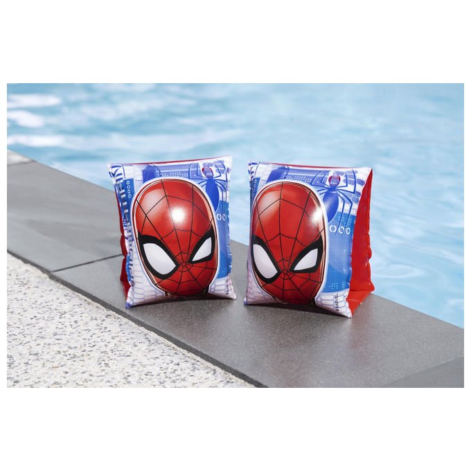 Bestway 98001 Braccioli Gonfiabili Spiderman per Bambini 3-6 Anni 23x15 cm PVC colore Multicolore