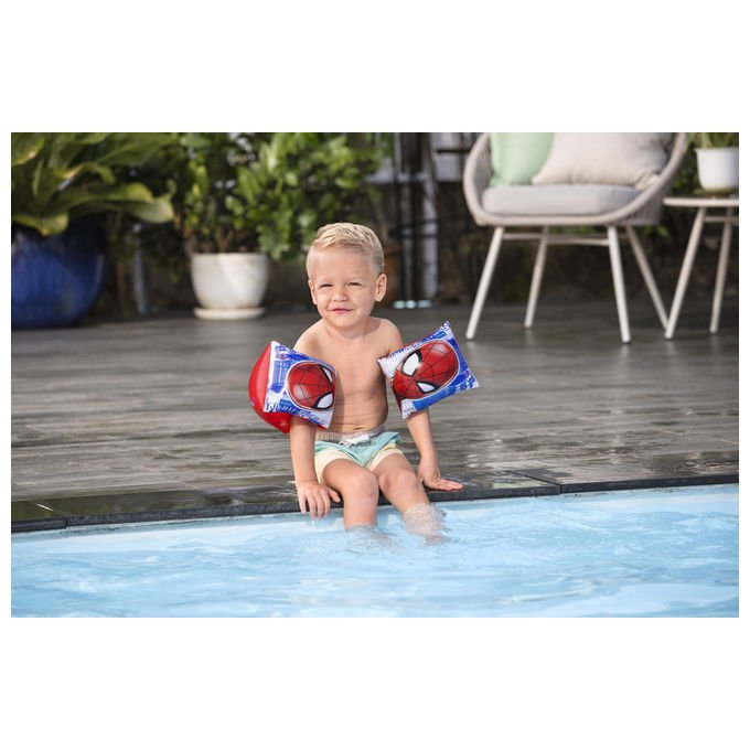 Bestway 98001 Braccioli Gonfiabili Spiderman per Bambini 3-6 Anni 23x15 cm PVC colore Multicolore