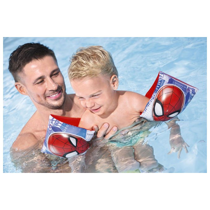 Bestway 98001 Braccioli Gonfiabili Spiderman per Bambini 3-6 Anni 23x15 cm PVC colore Multicolore