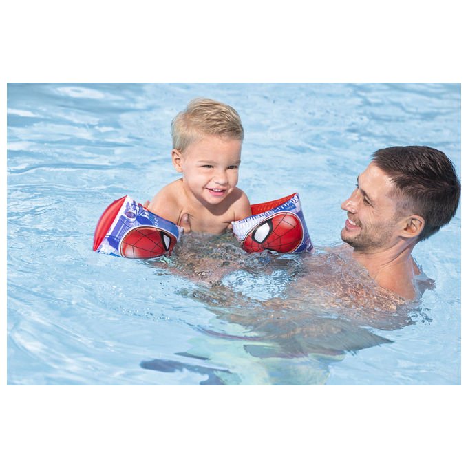 Bestway 98001 Braccioli Gonfiabili Spiderman per Bambini 3-6 Anni 23x15 cm PVC colore Multicolore