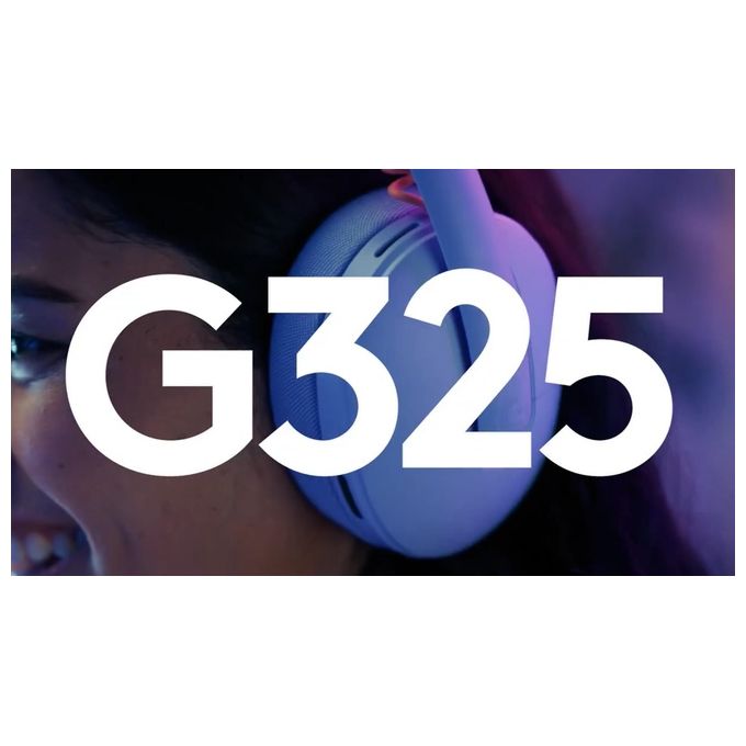 Logitech G 981-001524 G325 Cuffie Gaming Wireless Bluetooth Audio 24 Bit Microfono Riduzione Rumore Fino a 24 Ore Batteria colore Nero