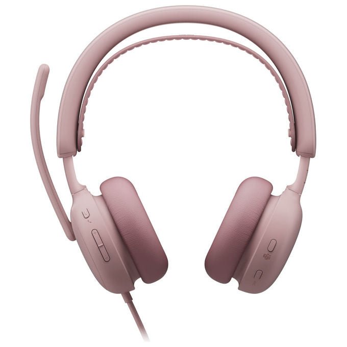 Logitech 981-001616 Zone Wired 2 Auricolare Cablato con Microfono Boom USB Type-C - USB Type-A Frequenza 20 - 20000 Hz Impedenza 36 ? colore Rosa
