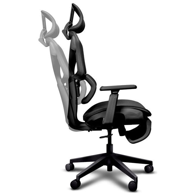 Trust 26010 GXT 725 Rivara Sedia da gaming per PC Seduta imbottita Schienale a rete Braccioli 3D Cuscino lombare e collo colore Nero