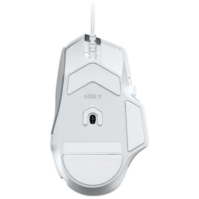 Logitech 991-000490 G502 X Mouse Gaming con Sensore HERO 25K 25600 DPI 13 Pulsanti Programmabili colore Bianco
