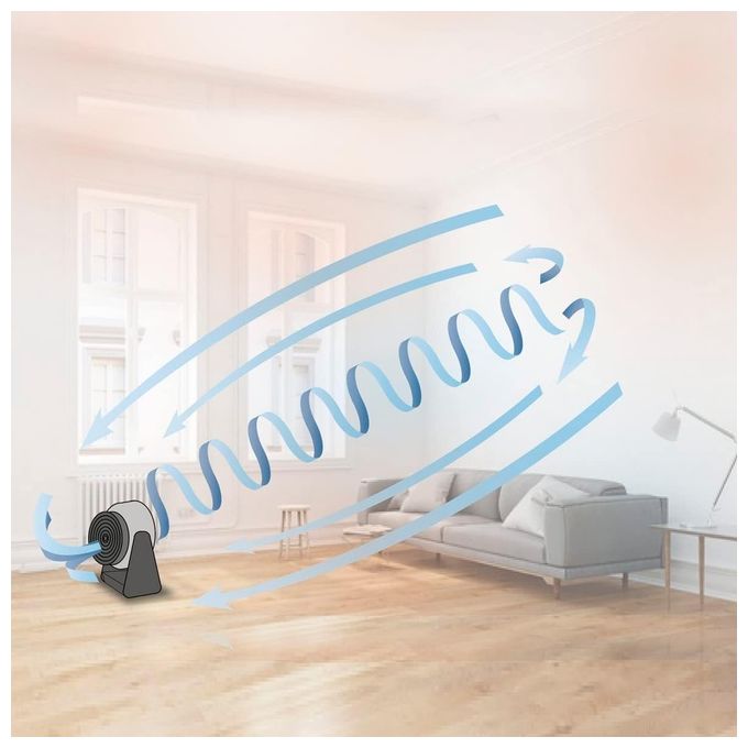 Macom ventilatore a doppia oscillazione automatica modello 993 per climatizzazione e comfort ottimale in ogni ambiente