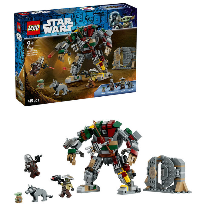Lego 75451 Resa dei Conti con il Droide Sentinella al Palazzo di Jabba Set da Costruzione con 4 Personaggi 415 Pezzi colore Multicolore