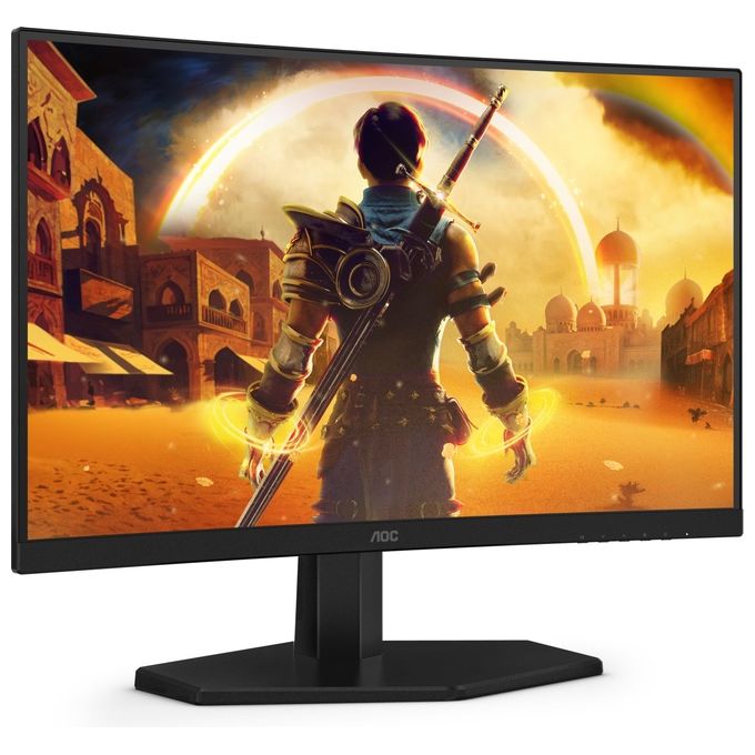 AOC C24G42FE G4 Monitor Curvo 23.6'' FHD 180Hz HDR10 colore Nero Rosso