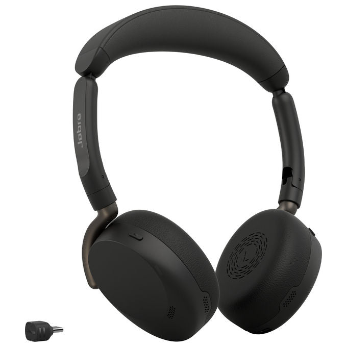 Jabra 36699-989-899 Evolve3 65 Flex Auricolare Wireless Bluetooth USB tipo-C con Riduzione del Rumore e 6 Microfoni colore Nero