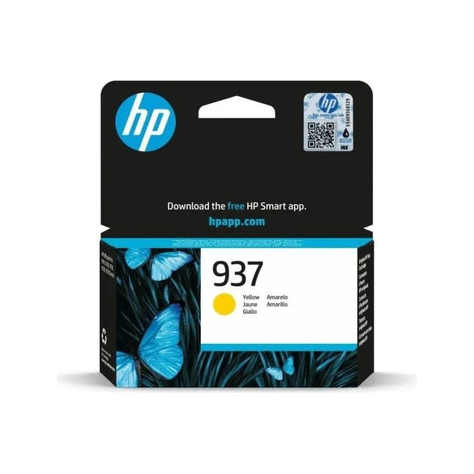 HP 4S6W4NE Cartuccia di inchiostro giallo originale 937 Resa 800 pagine compatibile con HP OfficeJet Pro 9110 9120 9122 9125 9128 9130 9132 9135 9720 9730 colore Giallo