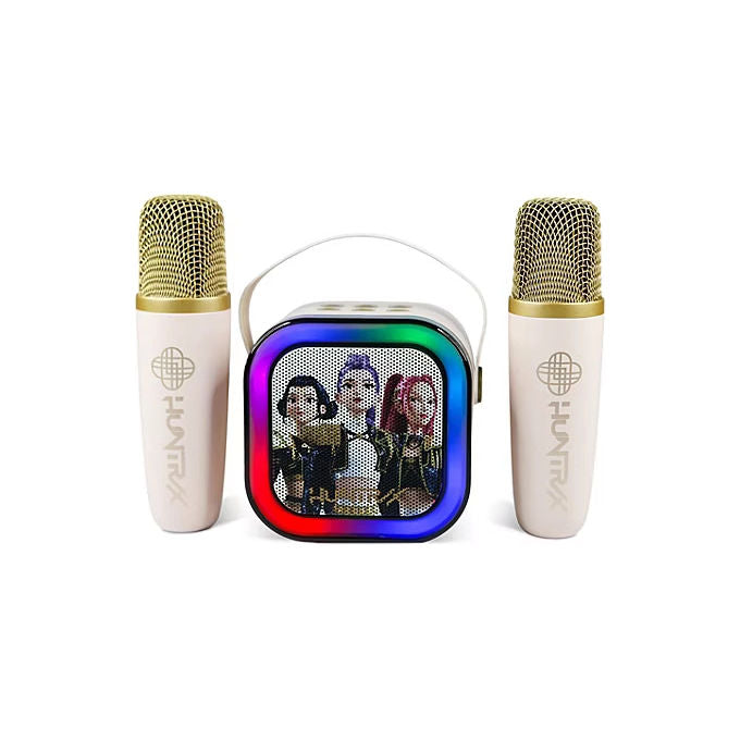 OTL Technologies KPOPDEMONHUNTRIX Cassa Karaoke con 2 Microfoni Huntrix Oro colore Oro