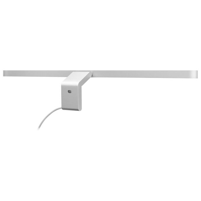 BenQ 9H.W4WWT.WS1 iScreenbar Silver Luce per Monitor Regolabile 2700K-6500K Touch Dimmer Alimentazione USB colore Argento
