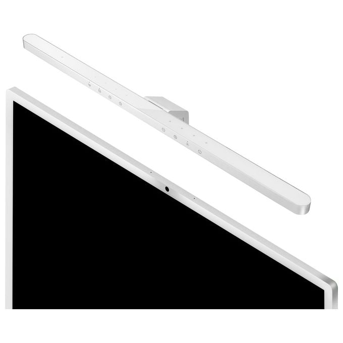 BenQ 9H.W4WWT.WS1 iScreenbar Silver Luce per Monitor Regolabile 2700K-6500K Touch Dimmer Alimentazione USB colore Argento