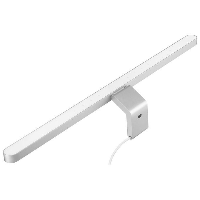 BenQ 9H.W4WWT.WS1 iScreenbar Silver Luce per Monitor Regolabile 2700K-6500K Touch Dimmer Alimentazione USB colore Argento