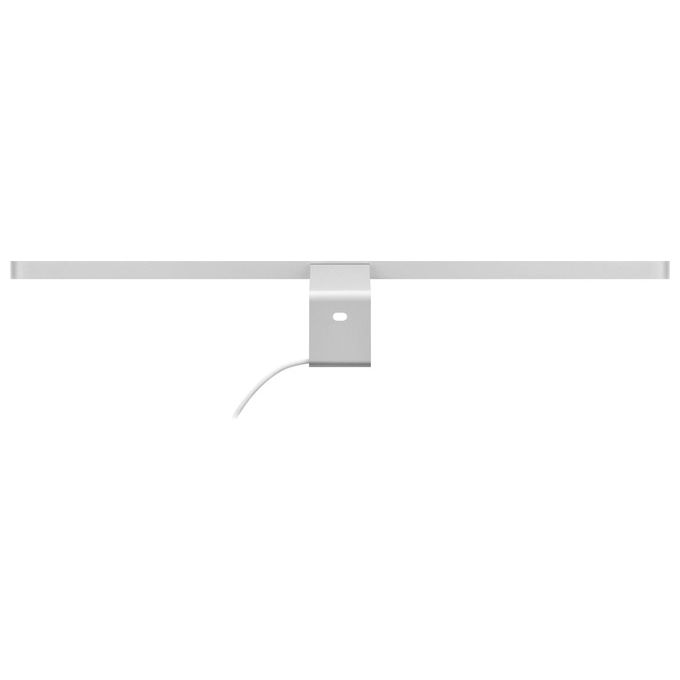 BenQ 9H.W4WWT.WS1 iScreenbar Silver Luce per Monitor Regolabile 2700K-6500K Touch Dimmer Alimentazione USB colore Argento
