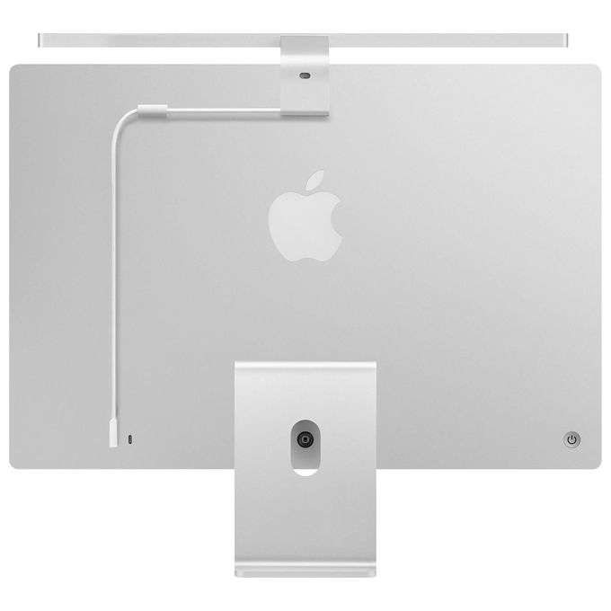 BenQ 9H.W4WWT.WS1 iScreenbar Silver Luce per Monitor Regolabile 2700K-6500K Touch Dimmer Alimentazione USB colore Argento