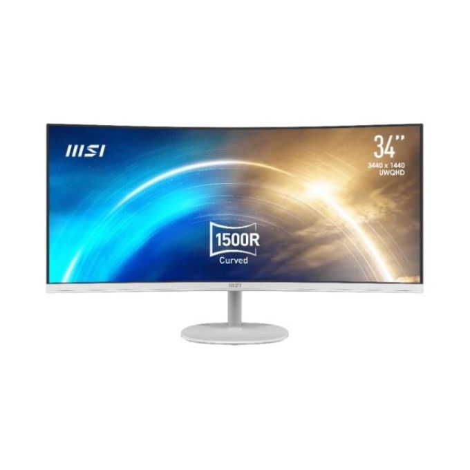 MSI PRO MP341CQW Monitor per Pc Curvo 34'' UWQHD Bianco