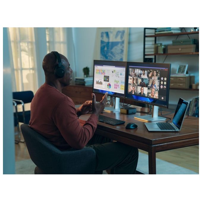 HP 9X3V1UT#ABB USB-C 100W G6 Dock Hub docking con USB 3.2 Gen 2 Type-C 25 Gbps Ethernet 2 DisplayPort HDMI 4K Ultra HD alimentazione fino a 100 W colore Nero