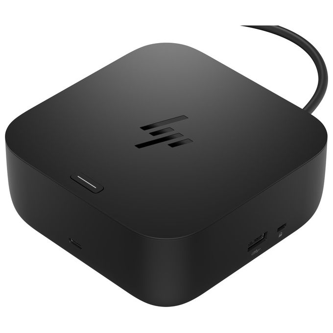 HP 9X3V1UT#ABB USB-C 100W G6 Dock Hub docking con USB 3.2 Gen 2 Type-C 25 Gbps Ethernet 2 DisplayPort HDMI 4K Ultra HD alimentazione fino a 100 W colore Nero