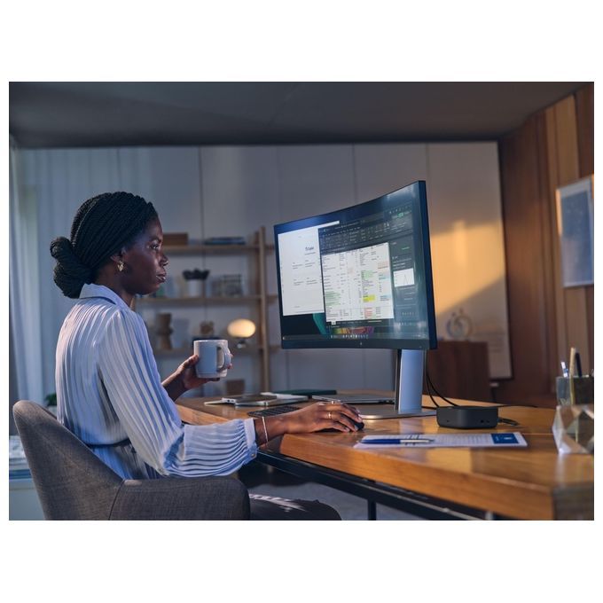 HP 9X3V1UT#ABB USB-C 100W G6 Dock Hub docking con USB 3.2 Gen 2 Type-C 25 Gbps Ethernet 2 DisplayPort HDMI 4K Ultra HD alimentazione fino a 100 W colore Nero