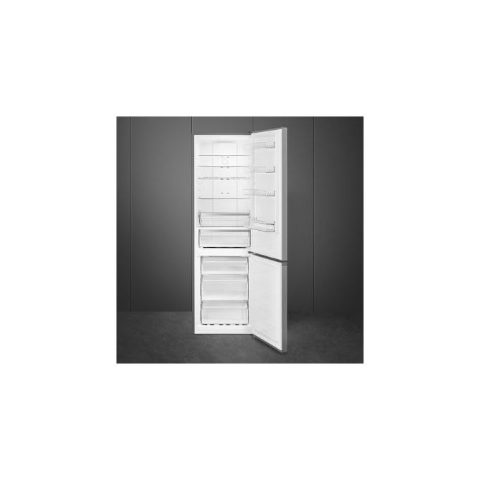 Smeg FC200XEU Frigorifero Combinato 331 L 200 cm Classe E Total No Frost 38 dB (200x60x59 cm) colore Inox