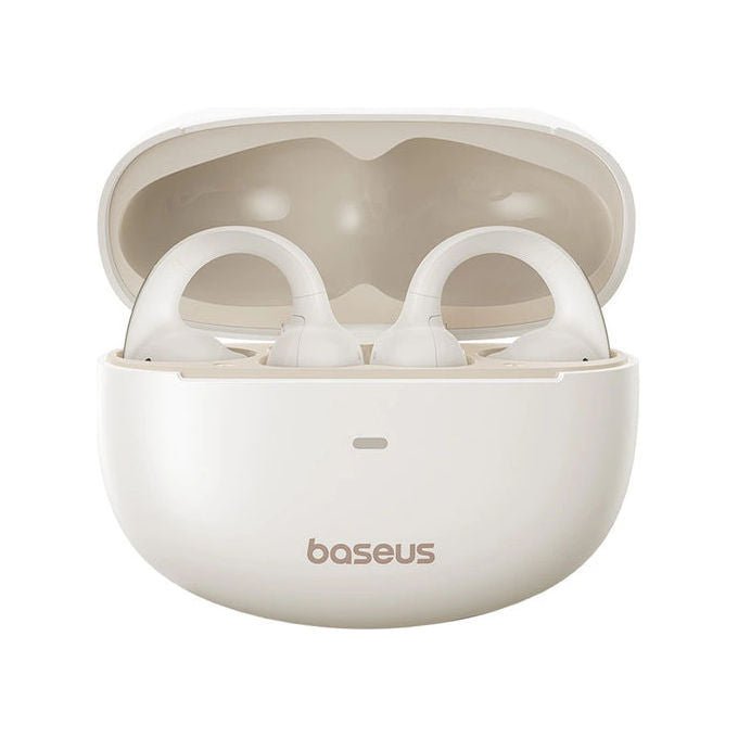 Baseus A00083501226-00 Bowie MC1 Auricolari Open-Ear Wireless Bluetooth 5.4 con Controllo Touch e Ricarica Rapida 40 Ore di Autonomia con Custodia colore Bianco