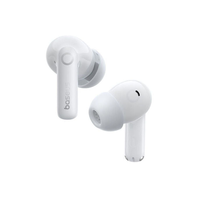 Baseus A0010505 Bass BP1 Auricolari True Wireless con Cancellazione Attiva del Rumore Bluetooth 6.0 Touch Control IP55 colore Bianco