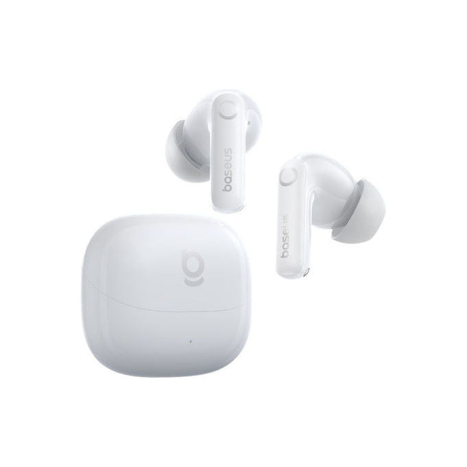 Baseus A0010505 Bass BP1 Auricolari True Wireless con Cancellazione Attiva del Rumore Bluetooth 6.0 Touch Control IP55 colore Bianco