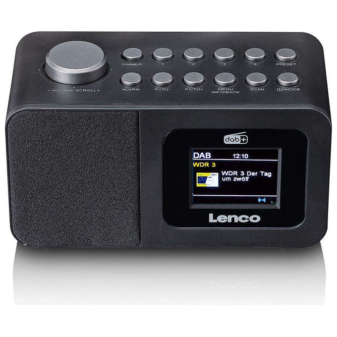 Lenco A005696 CR-625BK Radio Portatile con Sintonizzatore DAB+ FM Display LCD Alimentazione AC 3 W colore Nero