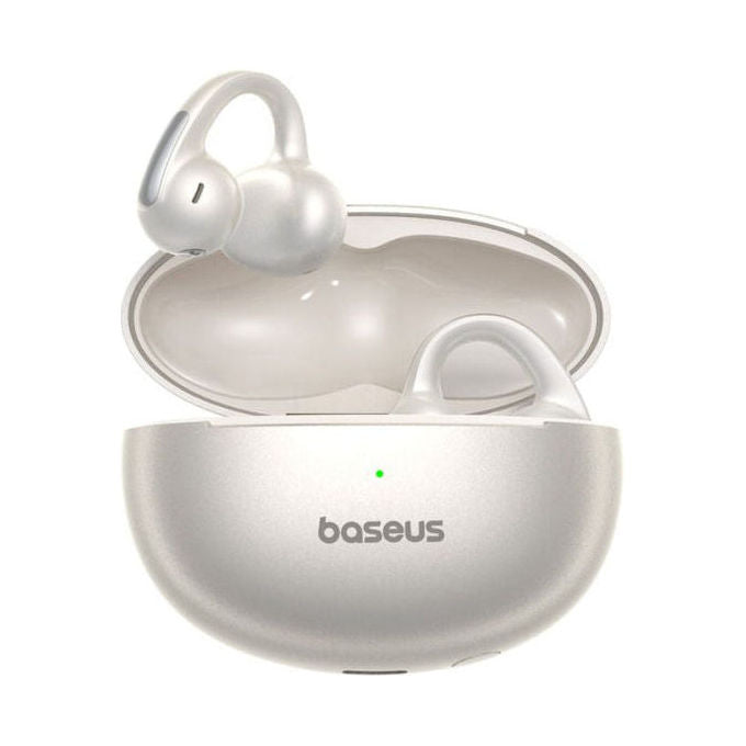 Baseus MC1 Pro Baseus Bowie MC1 Pro Auricolari Open-Ear TWS Bluetooth 6.0 LDAC Hi-Res Audio 4-Mic ENC AI Noise Reduction IP67 Waterproof 9 Ore Playback Colore Bianco
