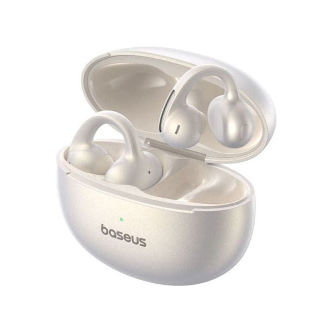 Baseus MC1 Pro Baseus Bowie MC1 Pro Auricolari Open-Ear TWS Bluetooth 6.0 LDAC Hi-Res Audio 4-Mic ENC AI Noise Reduction IP67 Waterproof 9 Ore Playback Colore Bianco