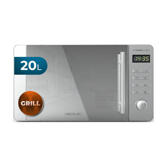 Cecotec A01_EU01_100519 Proclean 5120 Flatbed Mirror Forno a microonde con grill 20 L 700 W colore Grigio