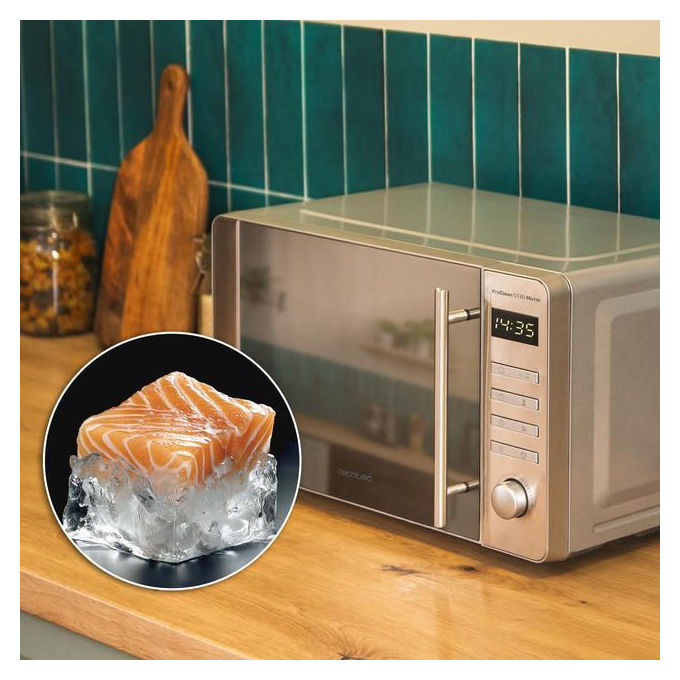 Cecotec A01_EU01_100519 Proclean 5120 Flatbed Mirror Forno a microonde con grill 20 L 700 W colore Grigio