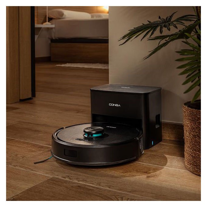 Cecotec A01_EU01_114519 Conga Y50 Robot aspirapolvere Navigazione Laser 3 L autonomia 145 min Wi-Fi colore Nero