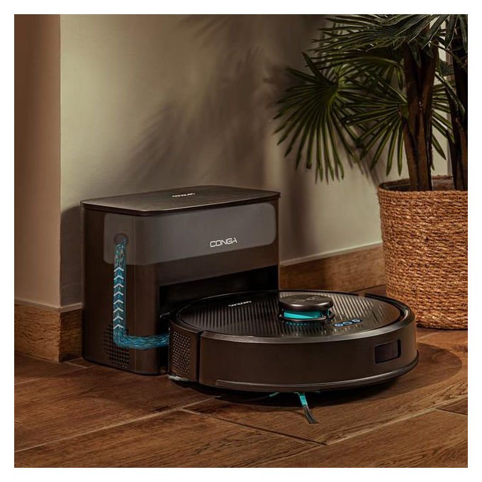 Cecotec A01_EU01_114519 Conga Y50 Robot aspirapolvere Navigazione Laser 3 L autonomia 145 min Wi-Fi colore Nero