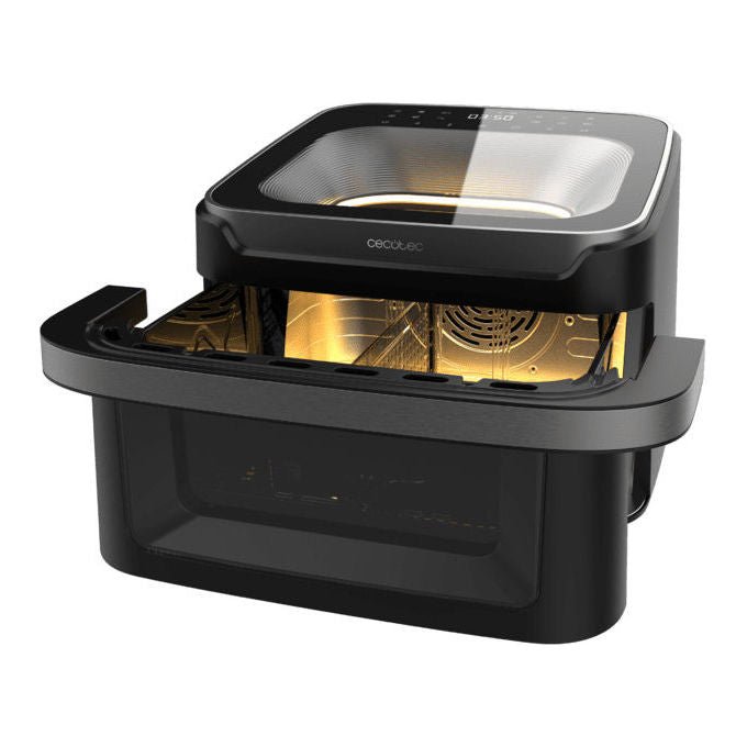 Cecotec A01_EU01_117404 Cecofry Advance 10000 Full Vision Friggitrice ad aria 10 L 2200 W 12 programmi Touchscreen a colori finestra visuale doppia colore Nero
