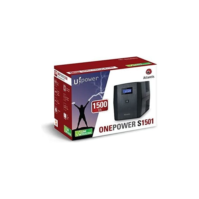 Atlantis Ups A03-S1501 1500va-900w Line interactive Stabilizzatore e Filtri