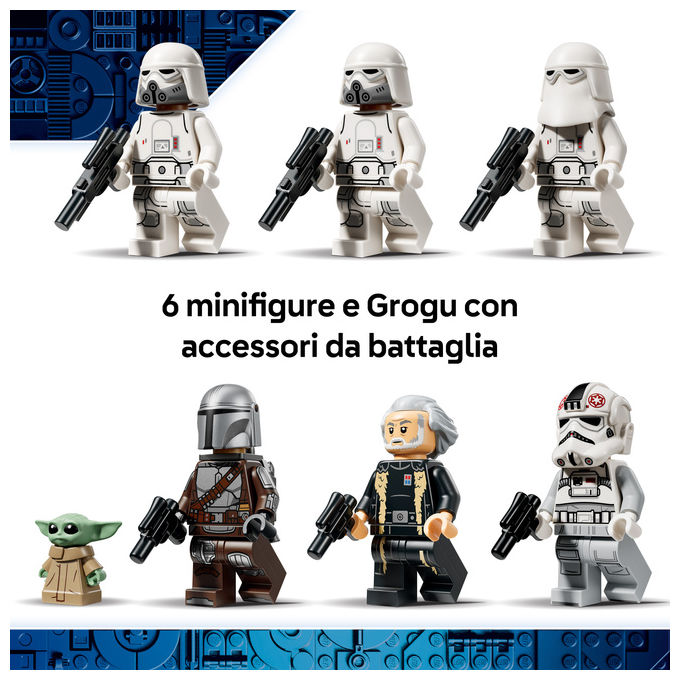 Lego 75454 AT-AT Imperial Remnant con INT-4 Kit con Navetta Speeder Bike 6 Minifigure e 1 Figura 1453 pezzi colore Multicolore