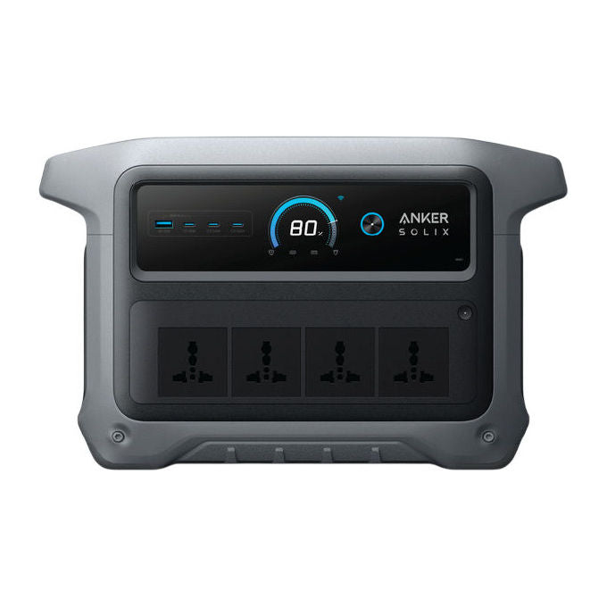 Anker A17633A1 Solix C1000X Gen 2 stazione di alimentazione portatile 1024 Wh 2000 W con ricarica solare 4 prese AC USB tipo A e C peso 11,2 Kg colore Nero Grigio